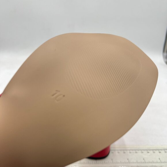 Red Patent Leather Slingback Loafers - Picture 6 of 8